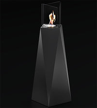 Camino a Bioetanolo da Pavimento 34,5x34,5x120 cm 1500W 1,2L Nairobi Nero