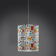 Lampadario a Sospensione Enjoy in Plastica bianco Cm. 27 x 32 h