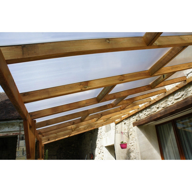 Tetto Couv'terrasse in legno 3x7,4 m - con tetto
