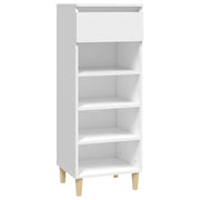 Scarpiera | Mobile per scarpe Bianca 40x36x105 cm in Legno Multistrato