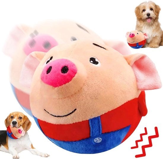 Giocattoli per Cani - Giocattolo Attivo con Piuma in Movimento per Animali di Compagnia - Giocattolo con Piuma per Suini - Giocattolo in Movimento per Cani - Giocattolo Interattivo per Cani con Palla - Palla di Addestramento per Cani Resistenti ai Morsi