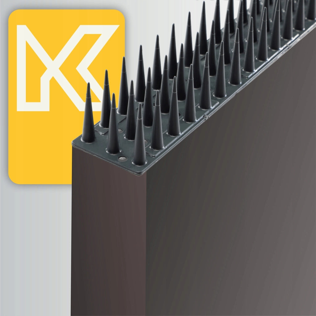 Punte anti-piccioni KADAX, 51 cm, in plastica densa e resistente, 24 pezzi