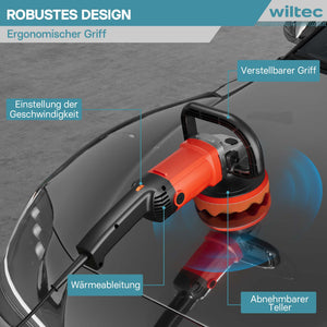 Lucidatrice 1200W Con borsa Levigatrice a 6 livelli fino a 3000rpm Smerigliatrice rotativa