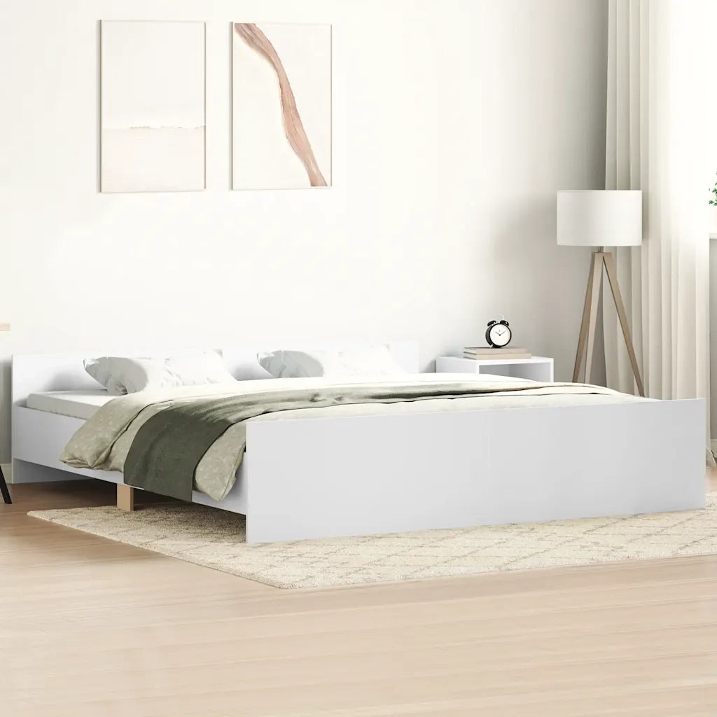Giroletto con Testiera e Pediera Bianco 200x200 cmcod mxl 131981