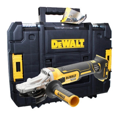 Smerigliatrice Angolare DeWalt XR 18V Brushless 125 mm Testa Piatta DCG405FNT-XJ Solo Macchina con Valigetta TSTAK