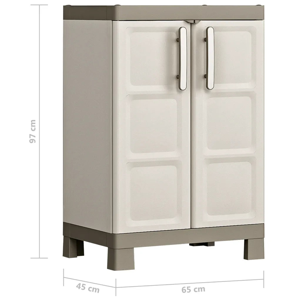Keter Armadietto Basso Excellence Beige e Talpa 97 cm