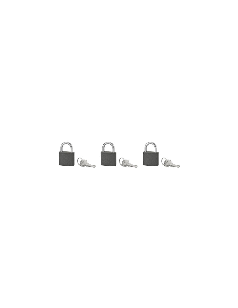 Set di 3 lucchetti ACERA grigi 40 mm, 9 chiavi – SERRUPRIX