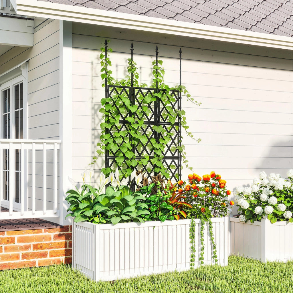 Griglia da Giardino Pieghevole ¨C zephmum ¨C Nero 85x197 cm