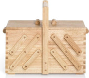 Naaidoos con pannelli di legno chiaro con molteplici spazi di stoccaggio - Beige e marrone