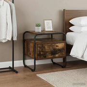 Armadio da Notte Rovere Fumo 40 x 39,5 x 40 cm 8007675