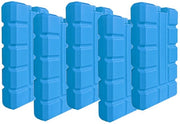 Elementi di raffreddamento - 5 pezzi - 200ml - Elementi di raffreddamento per contenitore refrigerante - blu - 15x8,5x2,2cm - Riciclabile - Adatto per l'esterno - per mantenere freschi alimenti - BPA-free