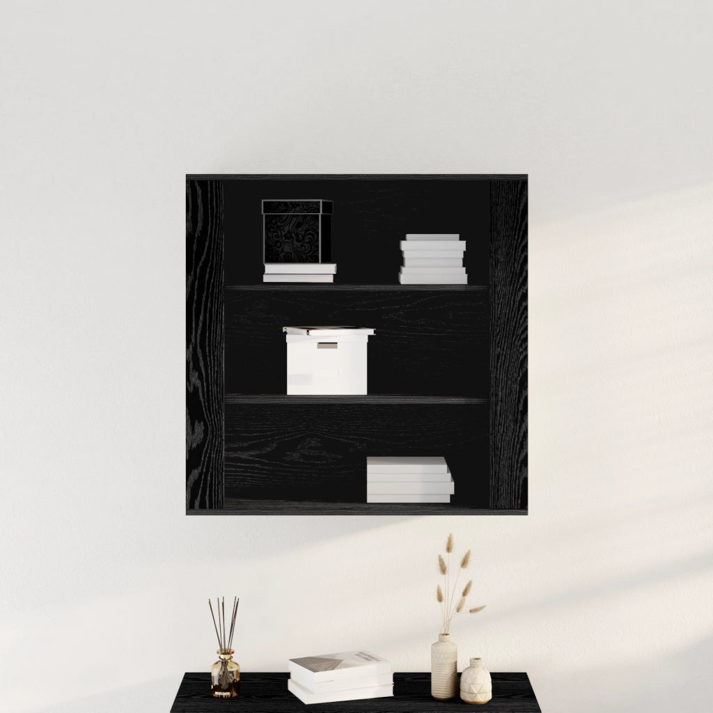Armadio a muro  Nero Rovere 80x33x80 cm Legno ingegnerizzato
