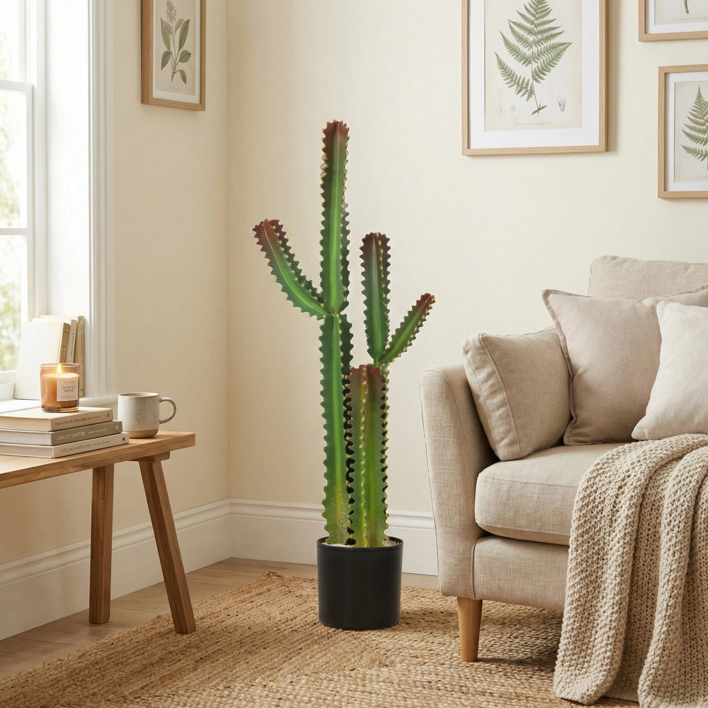 Pianta artificiale Cactus 111 cm ¨C Xylo ¨C Verde per interno casa ufficio