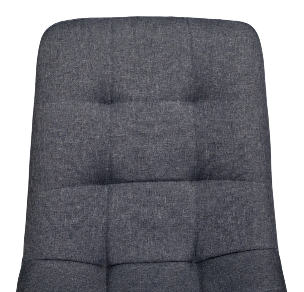 Sedia da pranzo imbottita mod. Karima (2 pz.) Colore: Grigio scuro - Rivestimento: Tessuto SD05KAPM