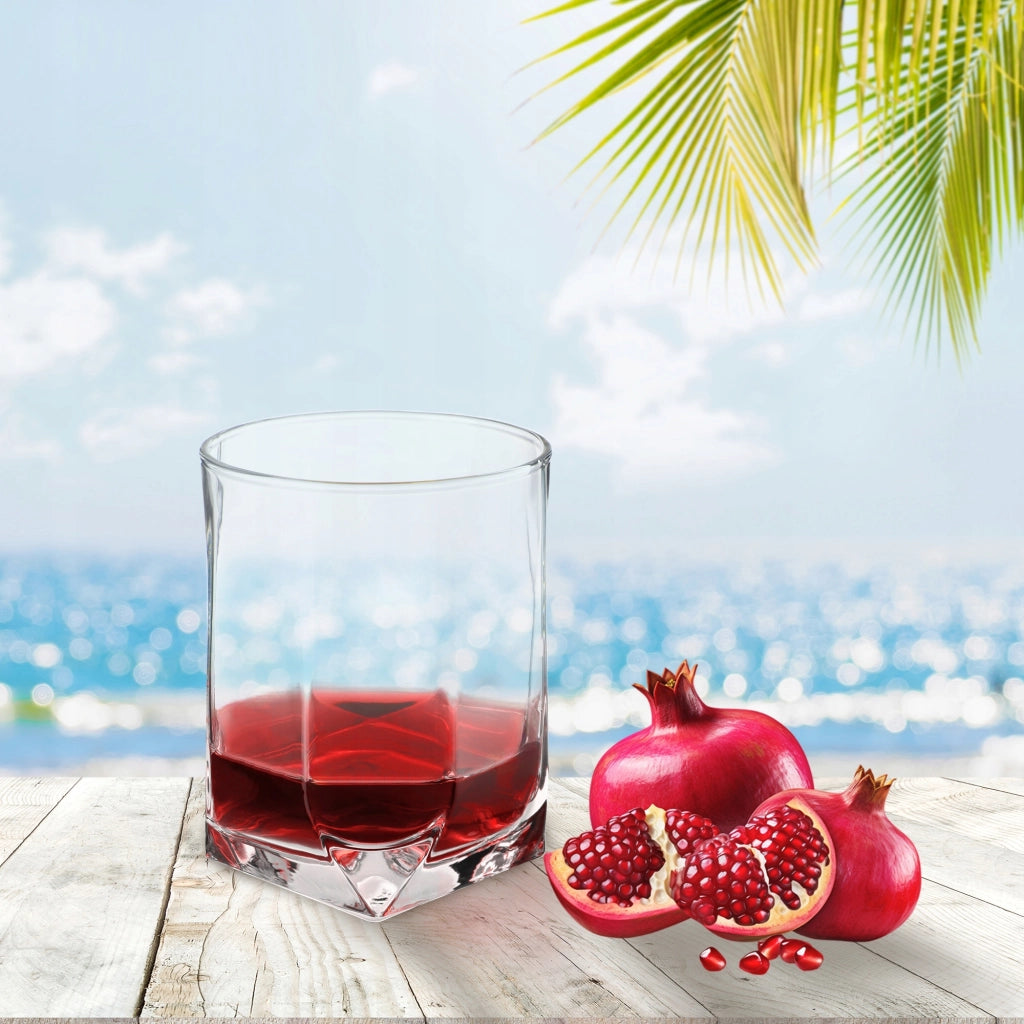 Set di 6 bicchieri KADAX da 320 ml per whisky, bevande e succhi di frutta.