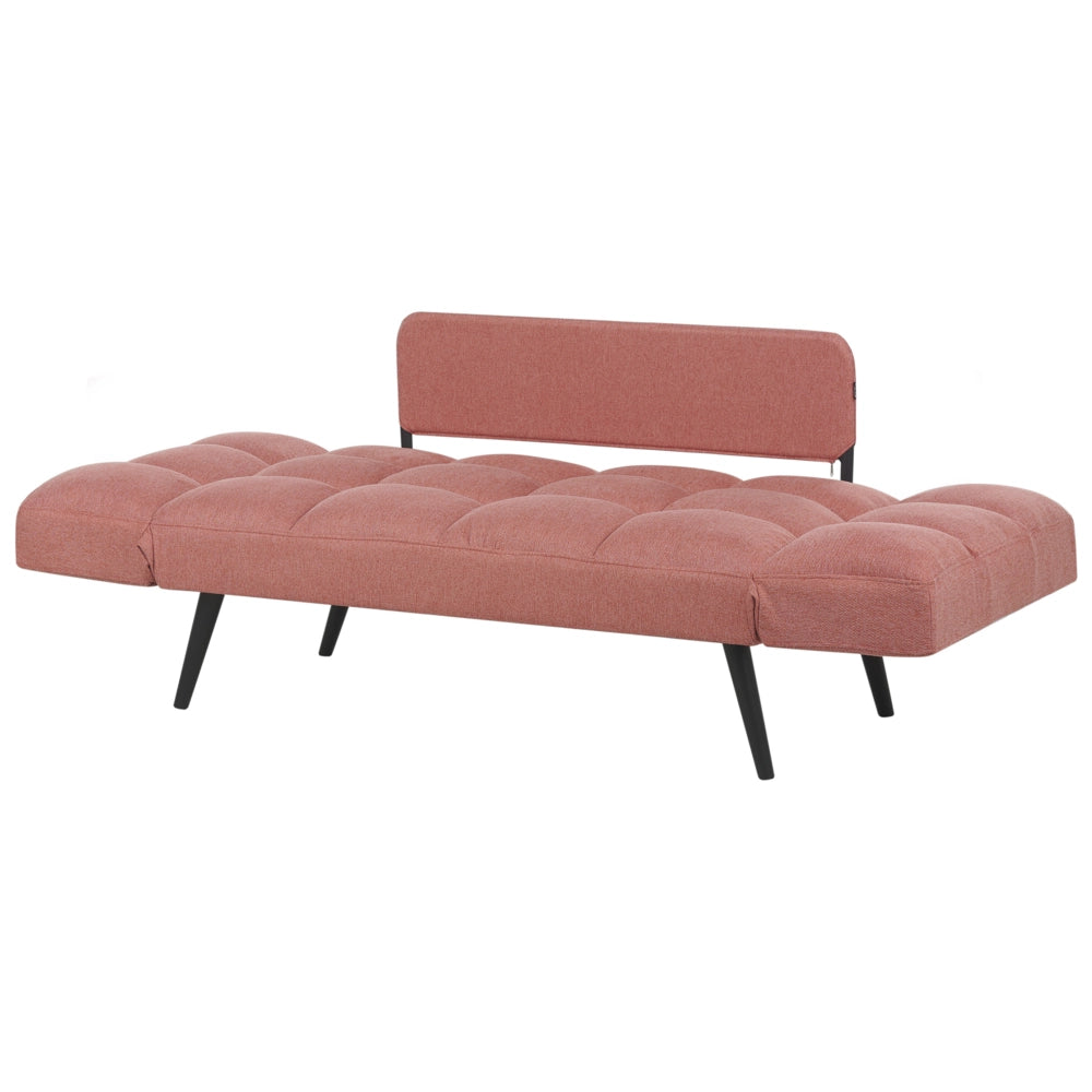 Divano letto moderno e minimalista, poltrona con braccioli regolabili tessuto rosa stile Minimalista soggiorno