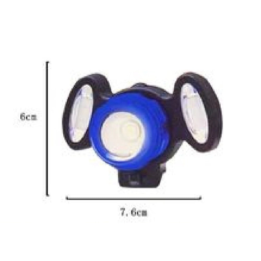 Trade Shop - Luce Bici Da Testa Faretto Regolabile Led Fari Biciclette Impermeabile Tx-9087 -