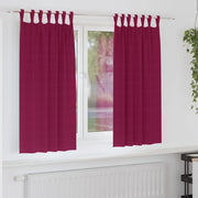 Tende Blackout con Anelli 2 pcs Rosso Vino 175 x 140 cm 4107574