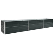 Fioriera rialzata per piante e fiori acciaio zincato 480 x 80 x 77 cm antracite 02_0001126