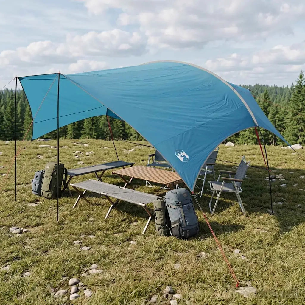 Telo da campeggio resistente all'acqua Blu 695 x 580 x 200 cm 42028596