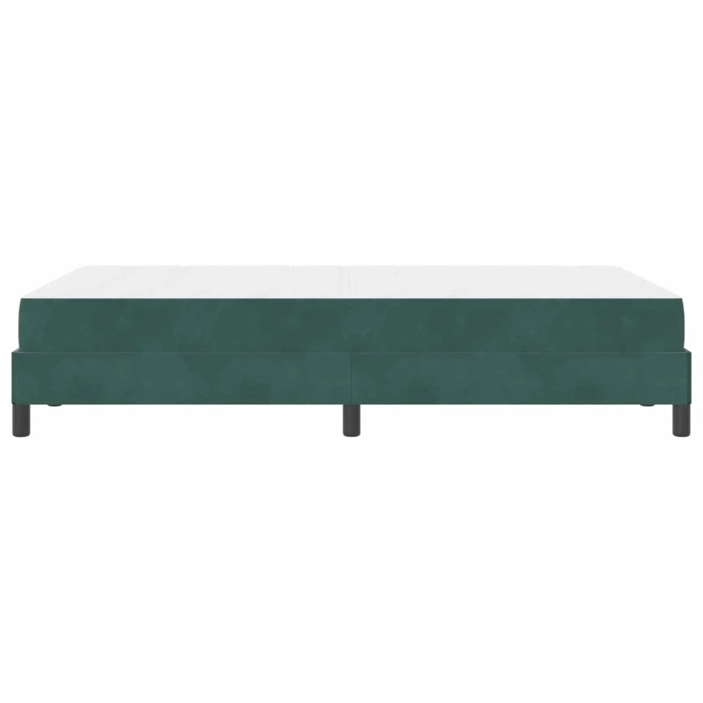 Letto a molle con materasso Verde Scuro 120 x 190 cm Tessuto 3398680