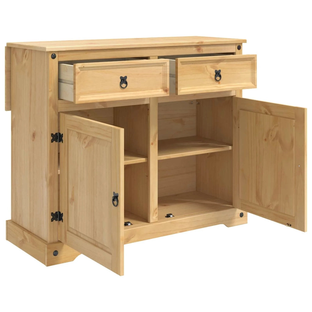 Carrello da Cucina 2 pcs Cera di Miele 112 x 70 x 91,5 cm 3425384