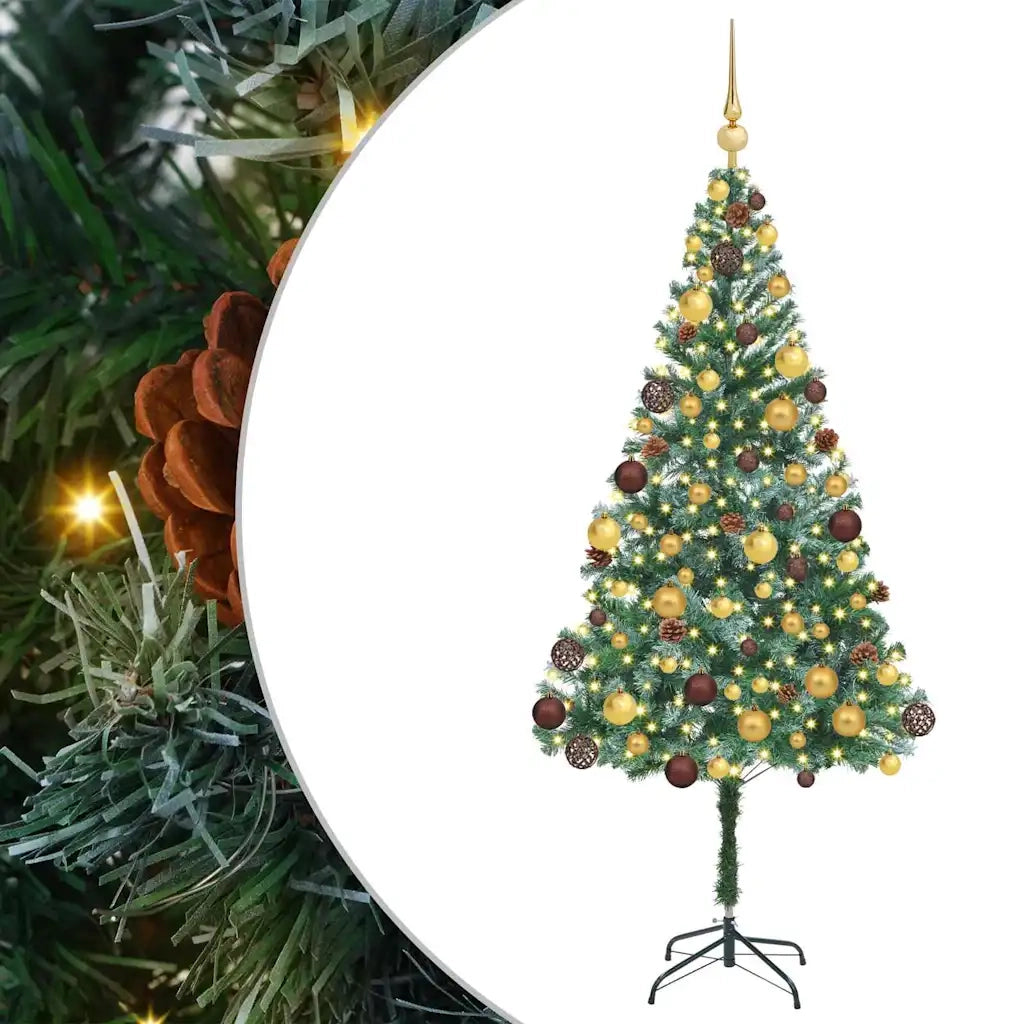 Albero di Natale artificiale Verde 180 cm PVC e Acciaio 3396711