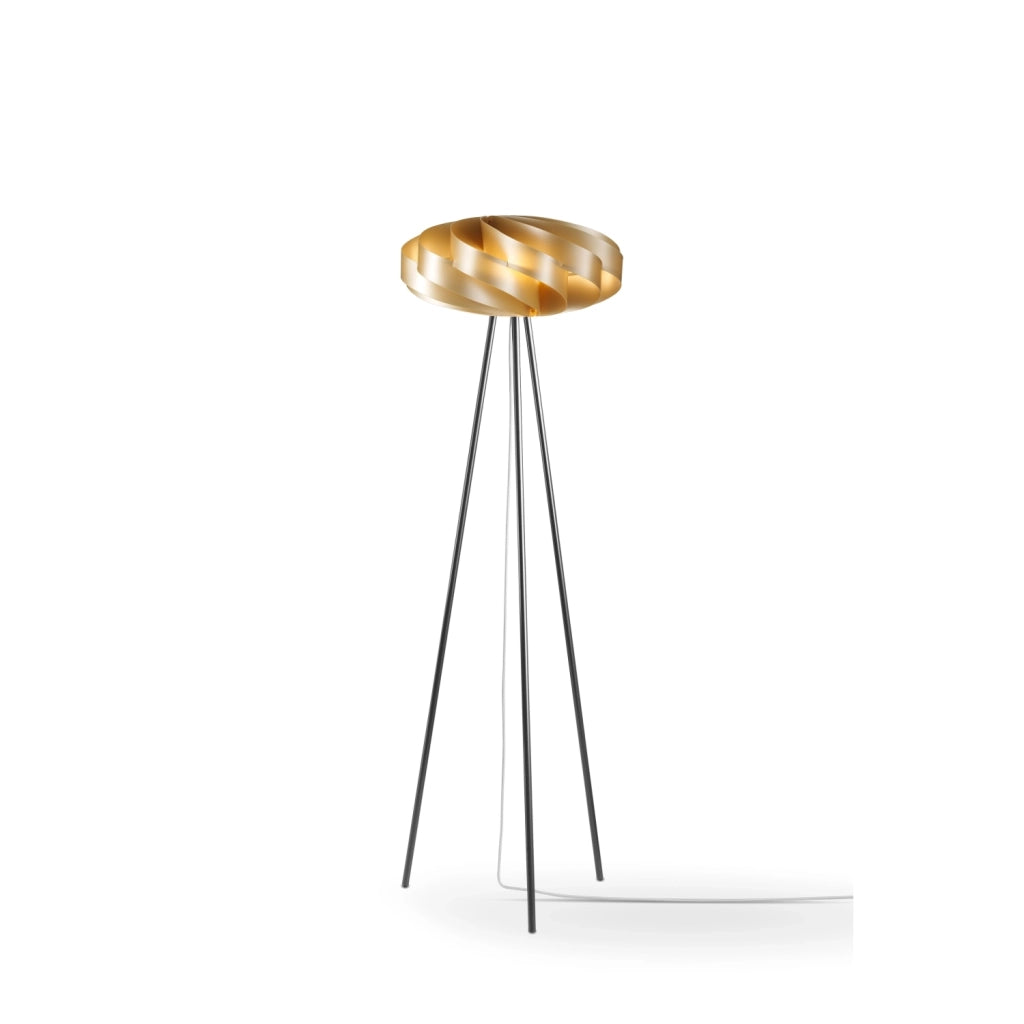 Piantana Moderna Flat Polilux ® New Gold E Metallo 1 Luce E27