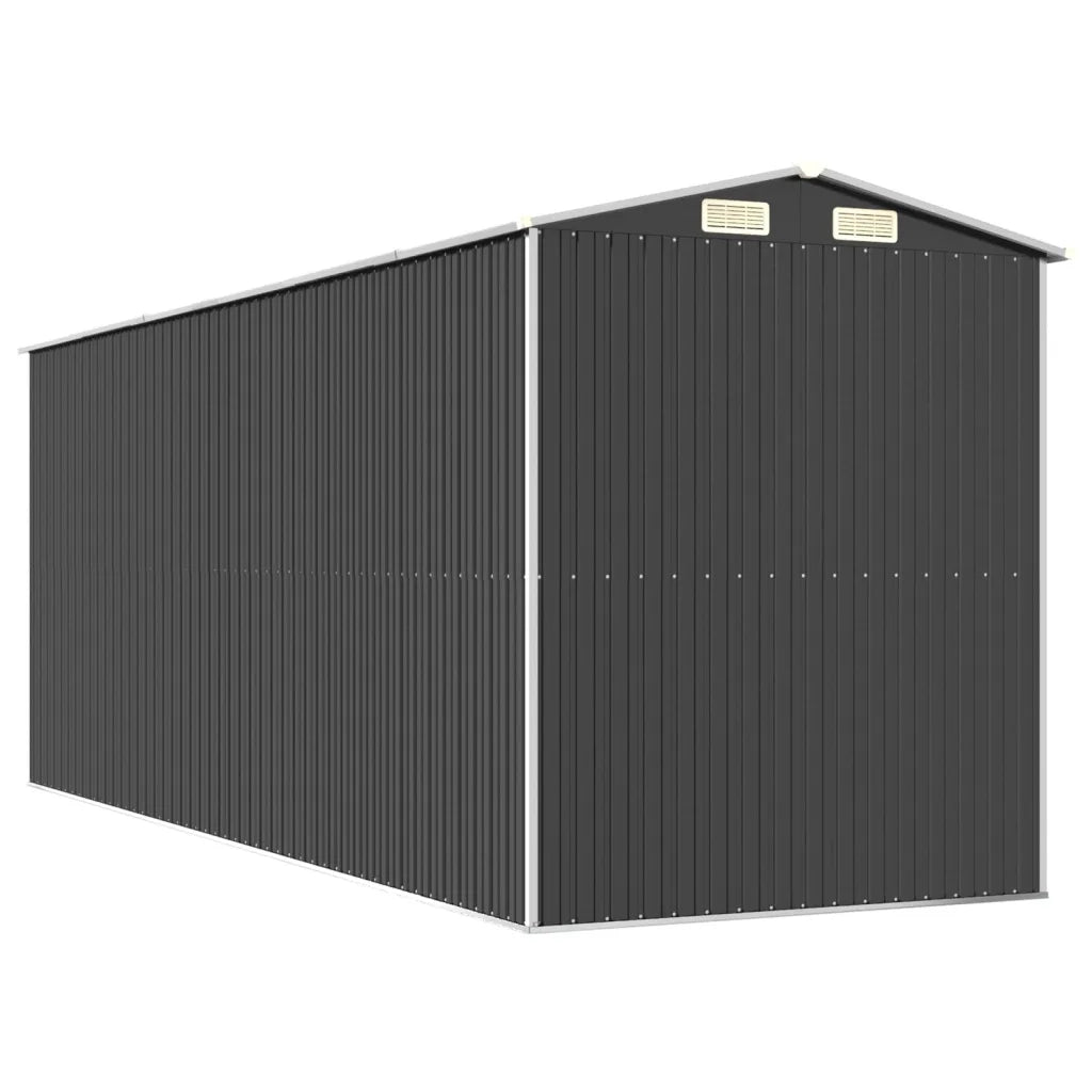 Capanno da Giardino Antracite 192x523x223 cm in Acciaio Zincato 3147453