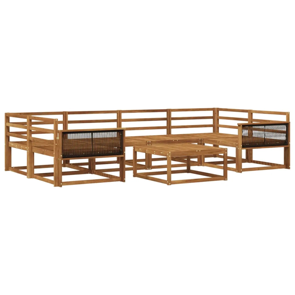 Set di divani da esterno 7 pcs Naturale 3382382