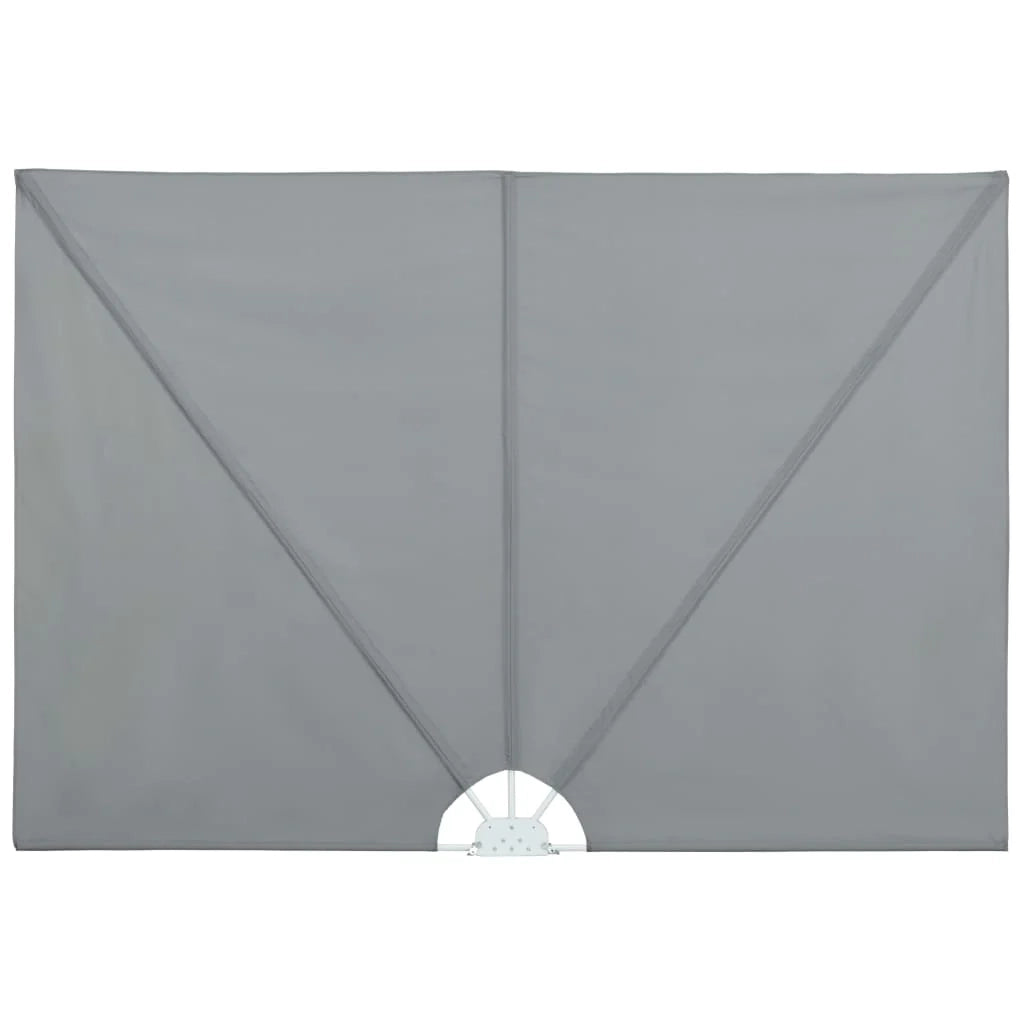 Tenda da sole laterale retrattile/schermo privacy per patio giardino terrazza balcone 400 x 200 cm grigio 02_0007075