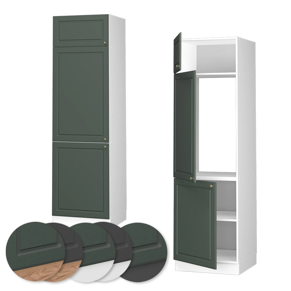 Vicco Armadio frigorifero Verde-oro Country House 60 cm