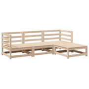 Set Divani da Giardino 4 pz | Set Salotto da Giardino in Legno Massello di Pino