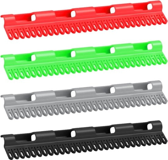Set di 4 clip per calze in plastica - Adatto per bucato, asciugatrice, stivali e calze - Idoneo per intimo, calze, cravatte.