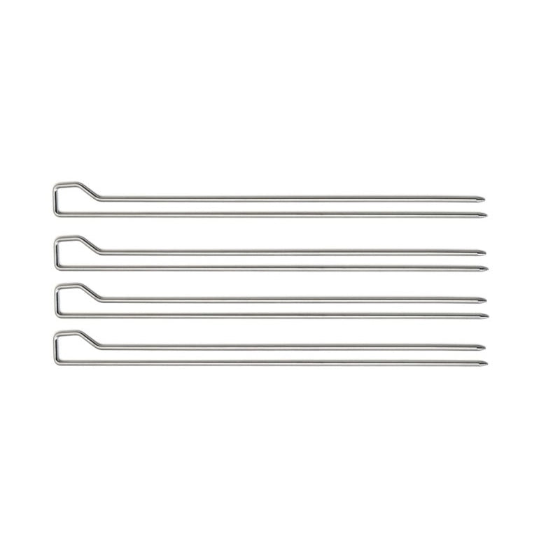 SET 4 SPIEDINI 29CM IN ACCIAIO INOX.