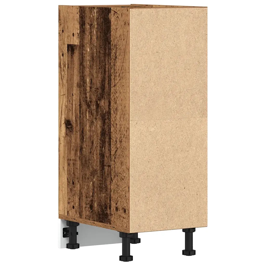 vidaXL Armadio Inferiore “Riga” Legno Vecchio 30x44,5x81,5 cm