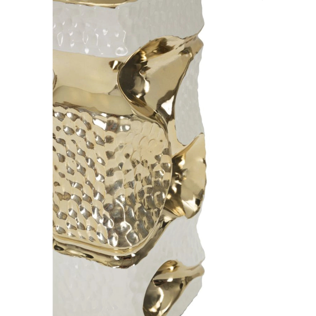 Lampada da Tavolo VKH111, Bianco, Ceramica, 30x30x43,5 cm