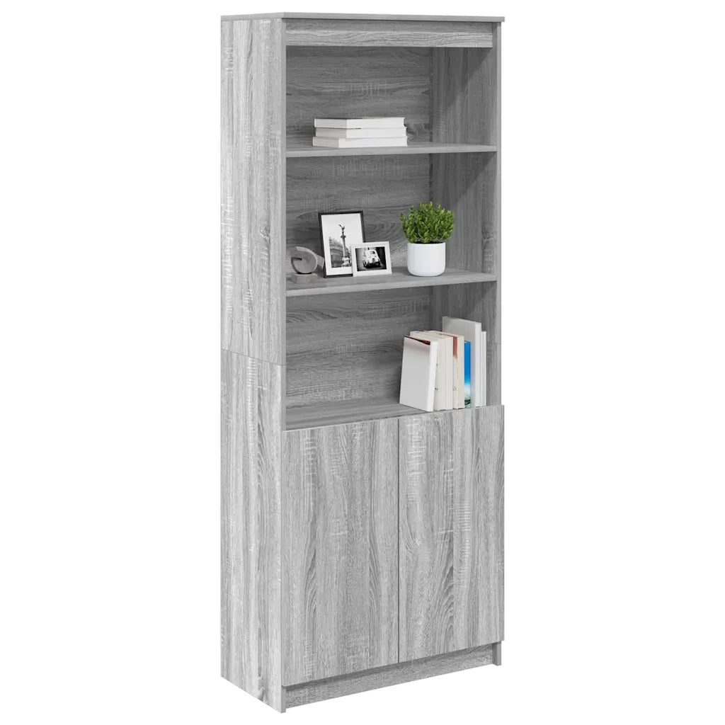 Credenza Grigio Sonoma 70x35x180 cm in Legno Multistrato 3328476