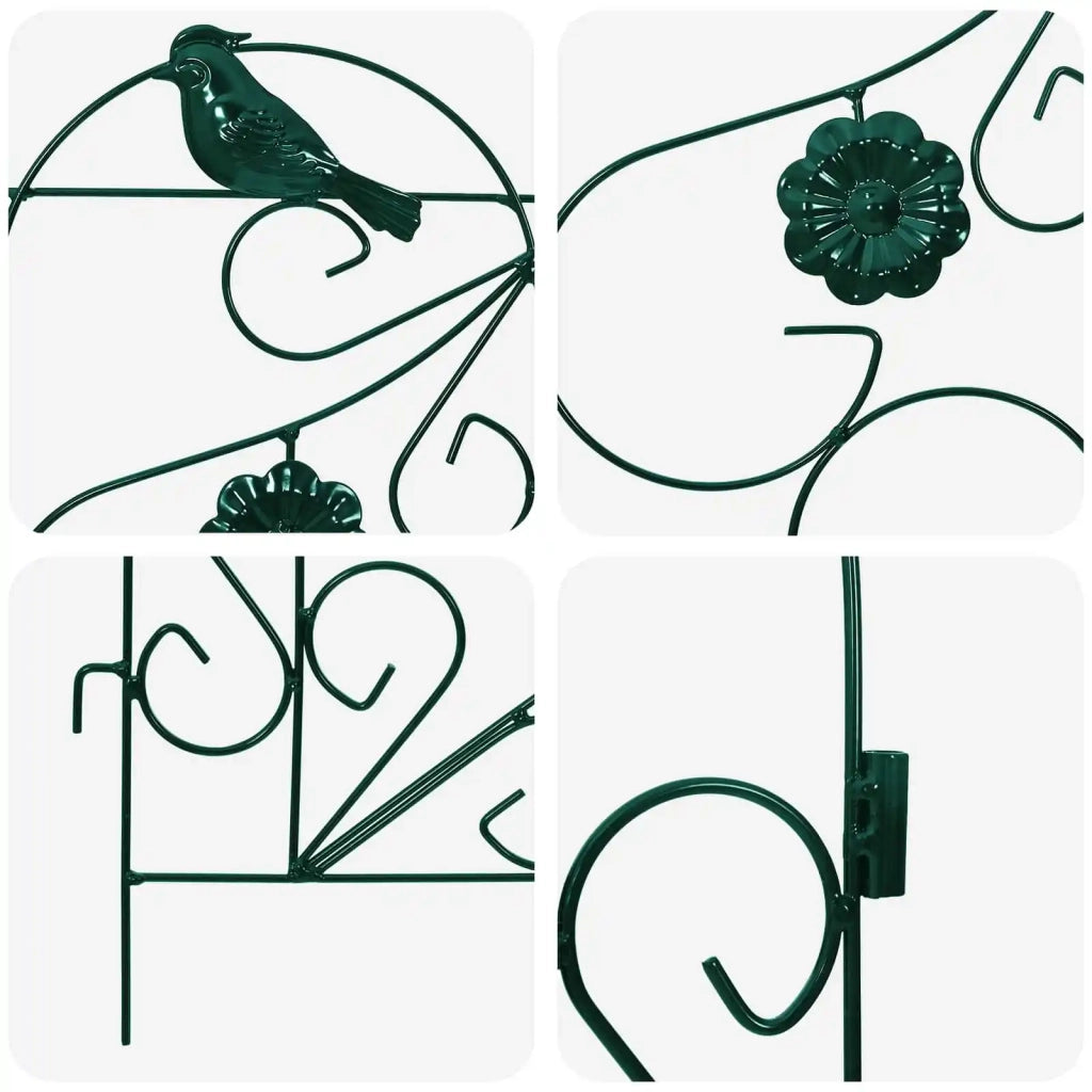 Recinzione per Giardino 5 pz Verde Acciaio CFW3960184