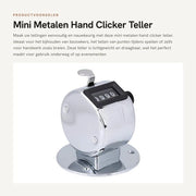 Contatore di Click Mini Metallico Portatile Preciso - Fino a 9999 Conti - Ideale per Sport e Giochi - Leggero e Compatto