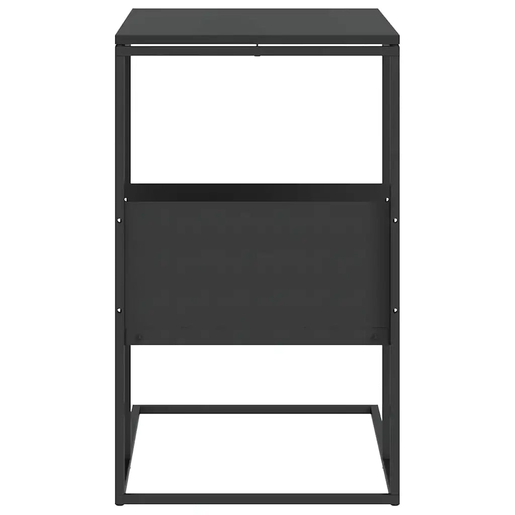 Tavolino da salotto | Tavolino da caff¨¨ | Tavolino da Soggiorno Nero 55x36x59,5 cm Legno Multistrato