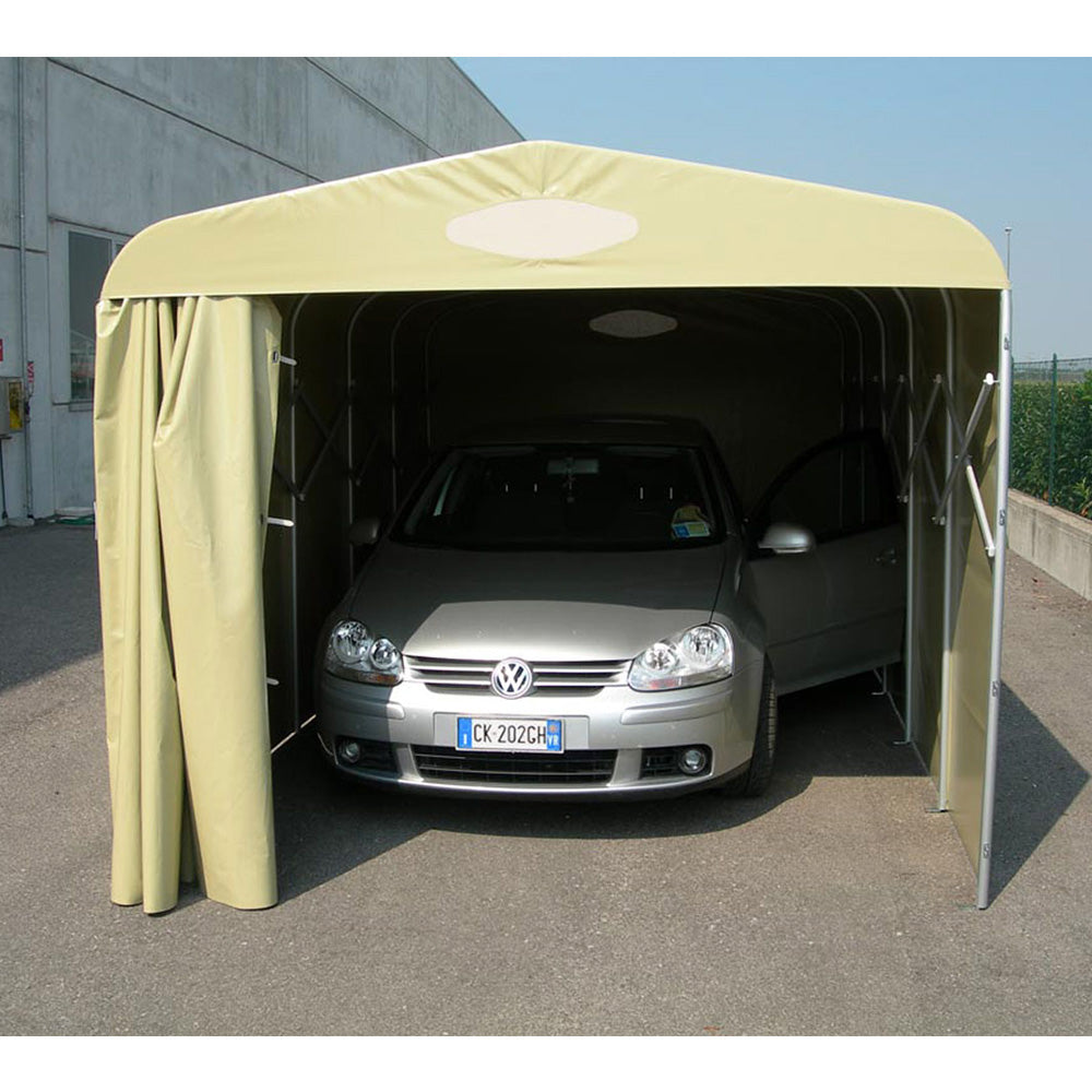 Box Tunnel Base 515x280xh230 cm Copertura in PVC per Auto Maddi Verde