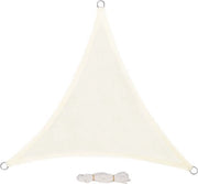 Telaio di ombreggiamento a forma di triangolo - permeabile all'aria e resistente all'acqua - HDPE respiroso - resistente ai raggi UV e solido - grigio scuro - 3x3x4.25 m