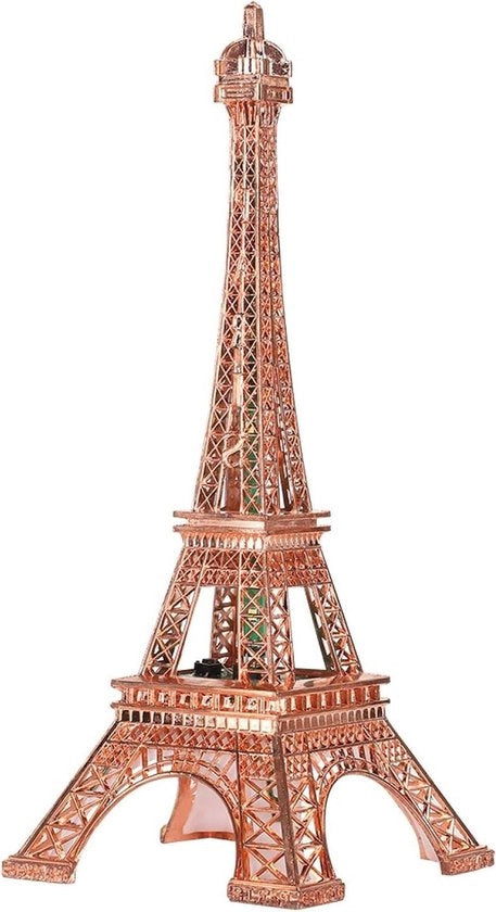 Lampada da Notte in Stile Torre Eiffel con Illuminazione LED per Ufficio e Camera da Letto - Lampada da Tavolo Decorativa in HTML.