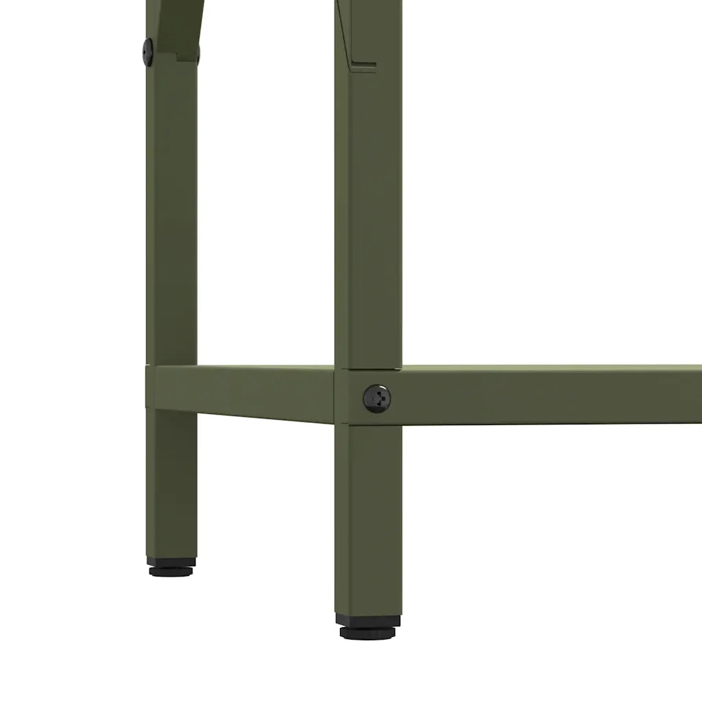 Rastrelliera per Legna da Ardere Verde Oliva 34x25x70 cm CFW4023888
