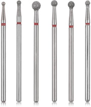 Set di punzoni per unghie 6 pezzi - punzoni per unghie professionale - borer sicuri - elettrico punzoni per unghie - attrezzatura per manicure/pedicure - acciaio - punzoni per unghie