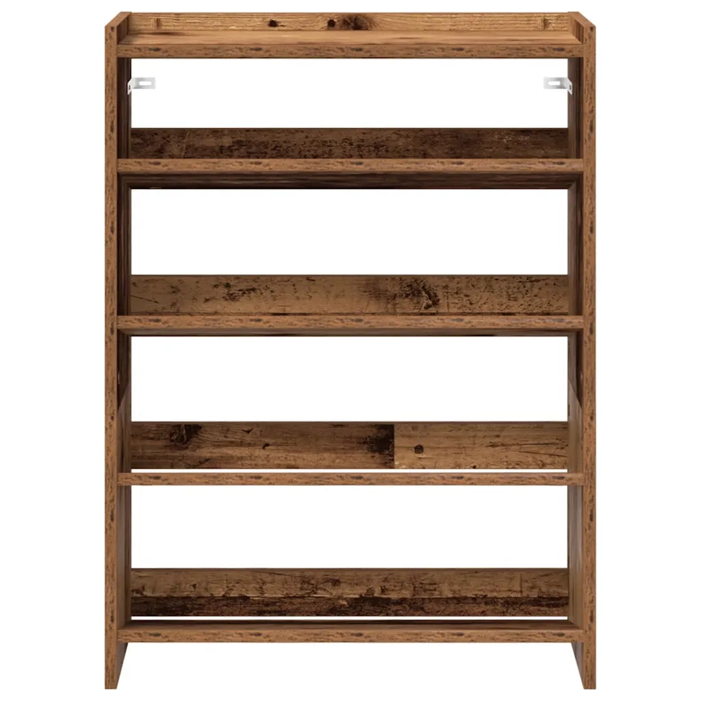 Scarpiera Legno Antico 60x25x81 cm in Legno Multistrato