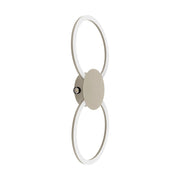 Plafoniera Moderna Venticello 1 Alluminio Marrone 2 Luci Led 20,9W 2400+135Lm