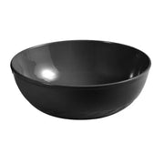 Lavabo da appoggio 40 cm nero lucido con rilievi sul fondo  Logos