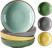 Set di 4 contenitori per zuppa in ceramica, 740 ml, a colori multipli